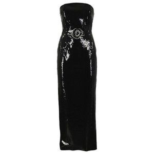 The New Arrivals By Ilkyaz Ozel Fitted Black Sequin Evening Dress - NWT